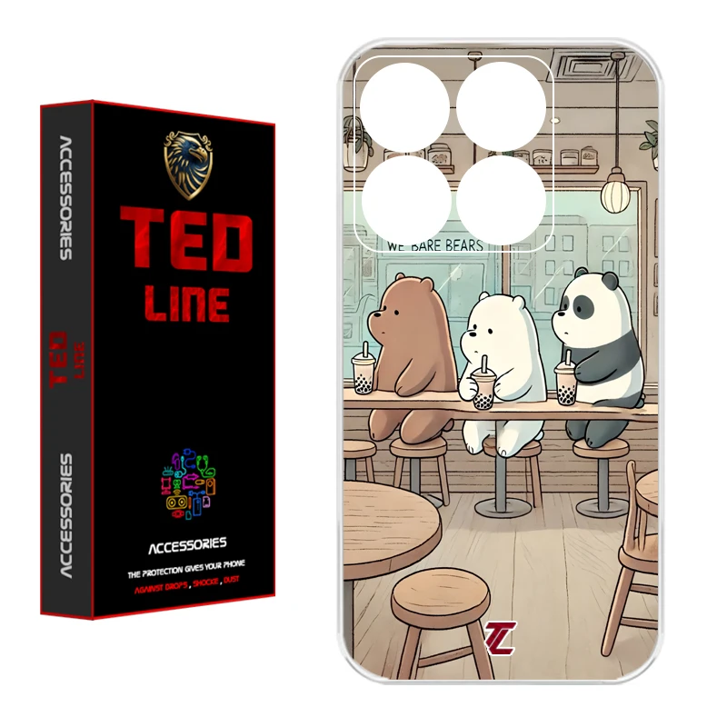 کاور تدلاین طرح خرس کد 1164 مناسب برای گوشی موبایل شیائومی Mi 14T / 14T Pro