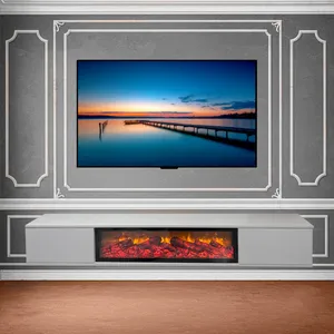 میز تلویزیون دیواری مدل 00132D مناسب برای تلویزیون تا 75 اینچ مجموعه دو عددی