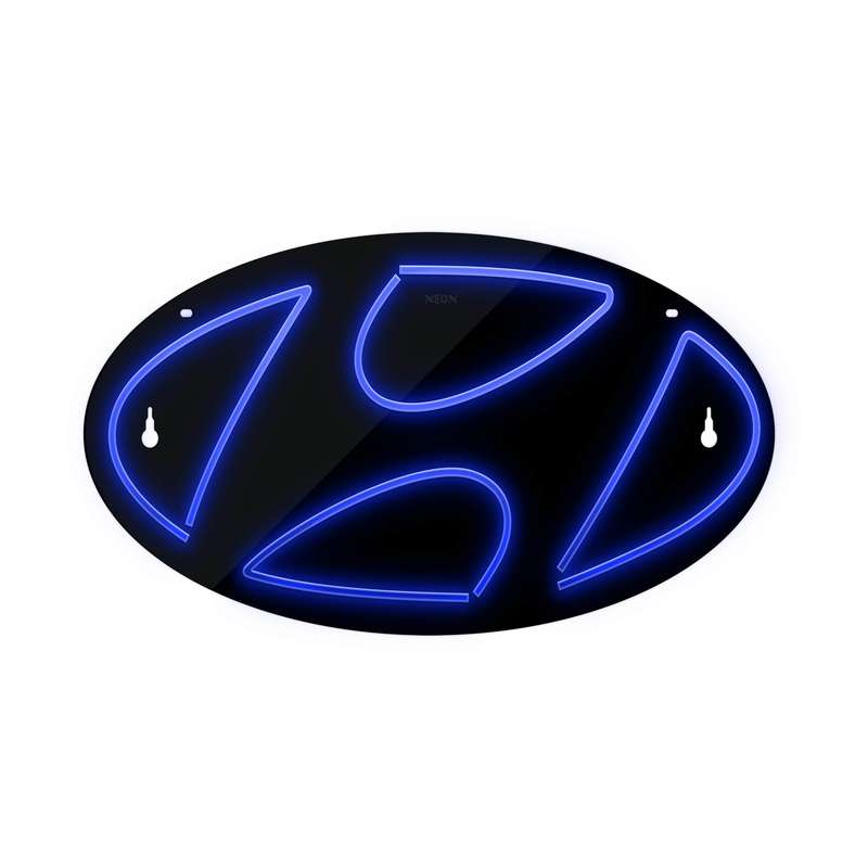 چراغ دیواری نئون دیزاین طرح Hyundai-BL_BL