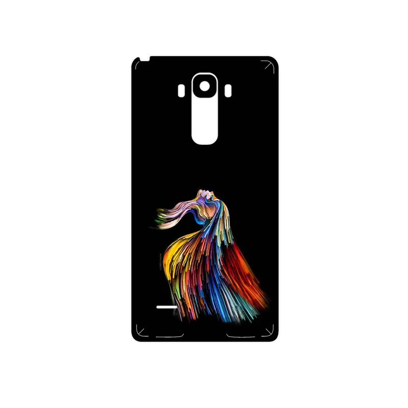 برچسب پوششی ماهوت مدل Rainbow Hair Digital Art مناسب برای گوشی موبایل ال جی G4 Stylus