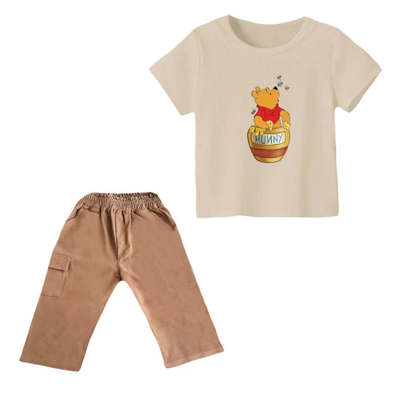 ست تی شرت و شلوارک پسرانه مدل پو کد 14