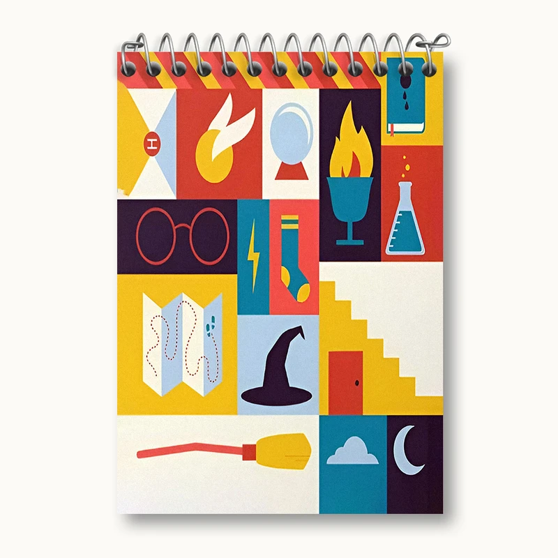 دفتر یادداشت 50 برگ خندالو طرح هری پاتر (Harry Potter) کد N3146