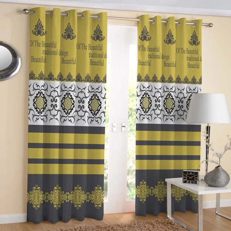 پرده طرح سنتی کد 2185سایز 280x140 سانتی متر