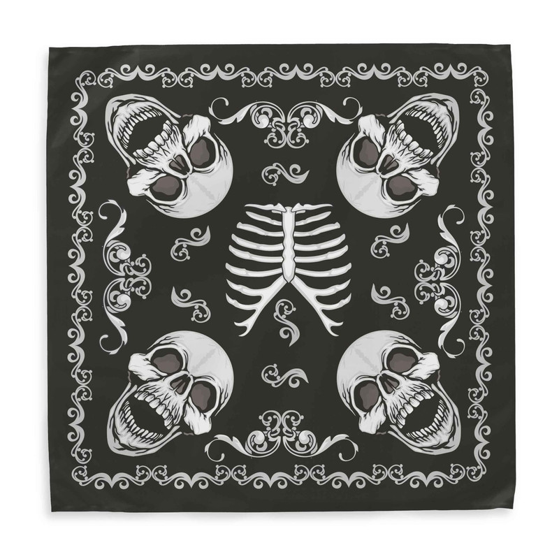 دستمال سر و گردن هاماگراف مدل skulls body