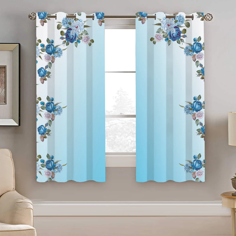 پرده نیروانا طرح گل حاشیه مدل هازان کد 8624 سایز 140×200 سانتی متر