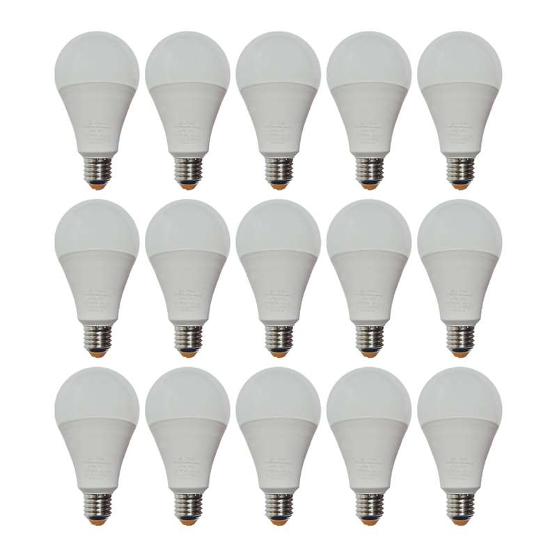 لامپ ال ای دی 20 وات نمانور مدل A80 پایه E27 بسته 15 عددی