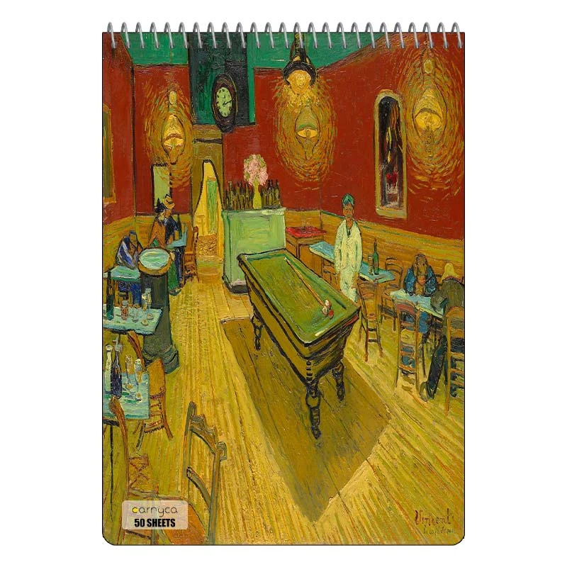دفتر نقاشی 50 برگ سیمی کارنیکا طرح نقاشی های ون گوگ Van Gogh Paintings کد 57475