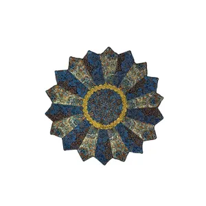 رومیزی ترمه مدل چهل تکه دوزی گلستان کد N35-35