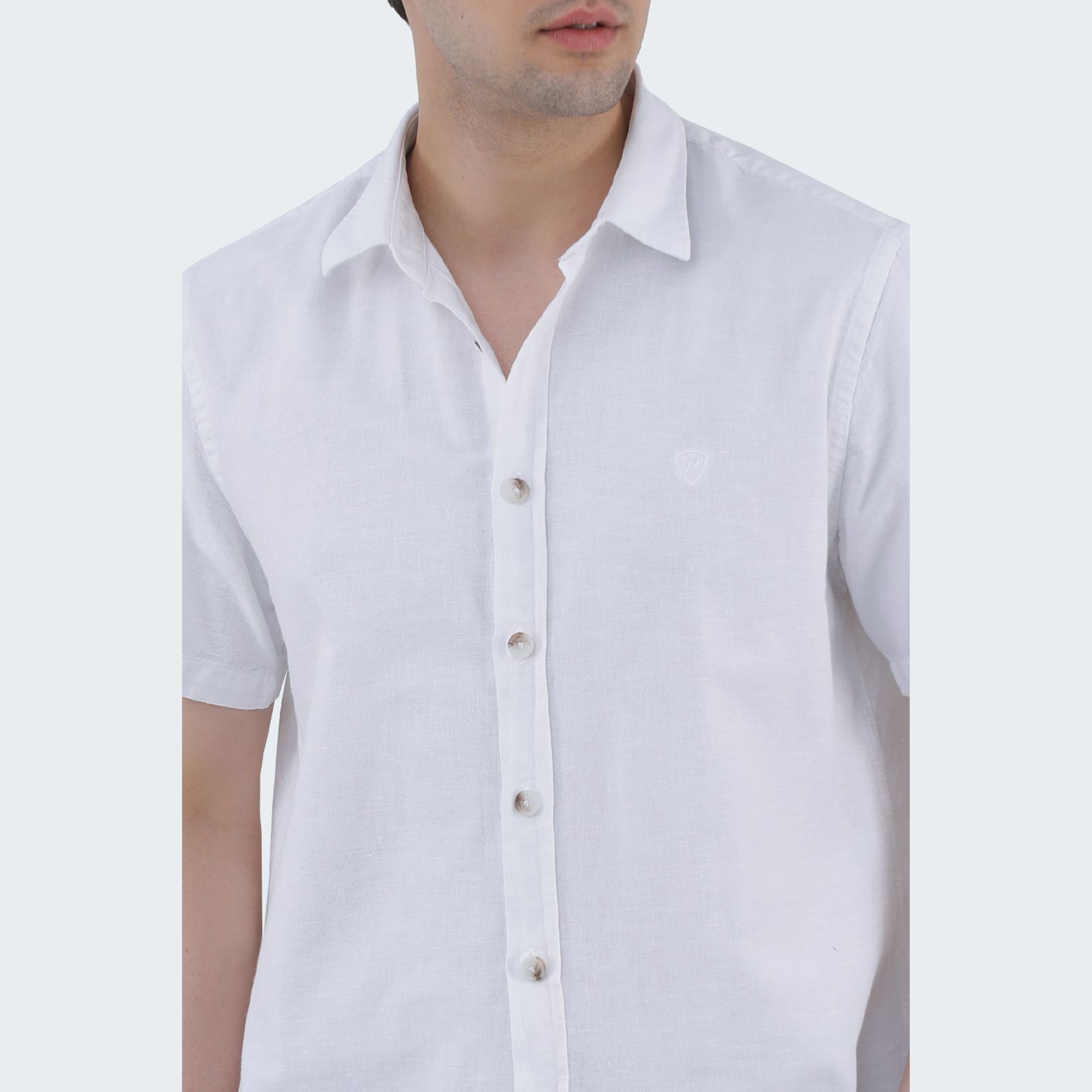 پیراهن آستین کوتاه مردانه پاتن جامه مدل 121221020267000 رنگ سفید -  - 5