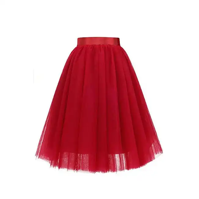 دامن زنانه مدل تور کلوش روباندار