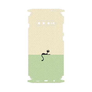 MAHOOT Minimal Internet Cat Icon-FullSkin Cover Sticker for Samsung Galaxy S10 Plus