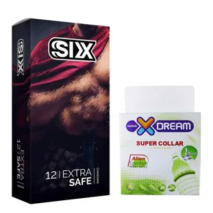 کاندوم سیکس مدل Max Safety بسته 12 عددی به همراه کاندوم ایکس دریم مدل Super Collar