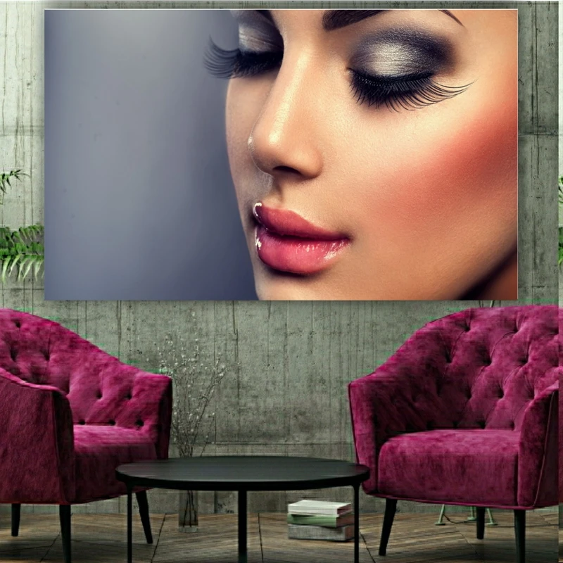 تابلو بوم طرح کاشت مژه مدل SDB656