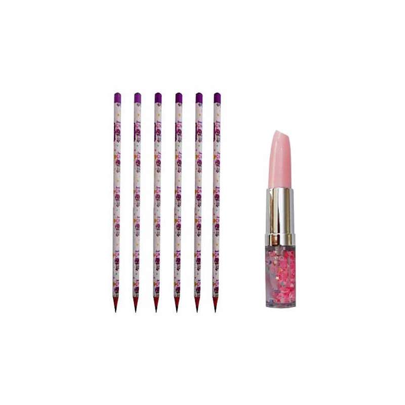 خودکار مدل آکواریویم به همراه مداد بسته 7 عددی