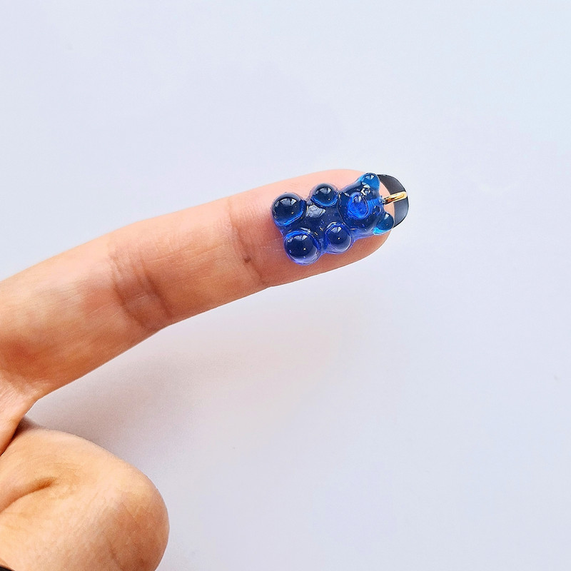 آویز گردنبند دخترانه طرح خرس پاستیلی بسته 6 عددی