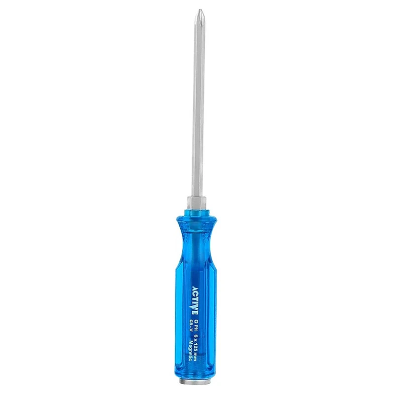 پیچ گوشتی چهارسو ضربه خور صنعتی اکتیو تولز مدل 005 سایز 125*6 میلی متر