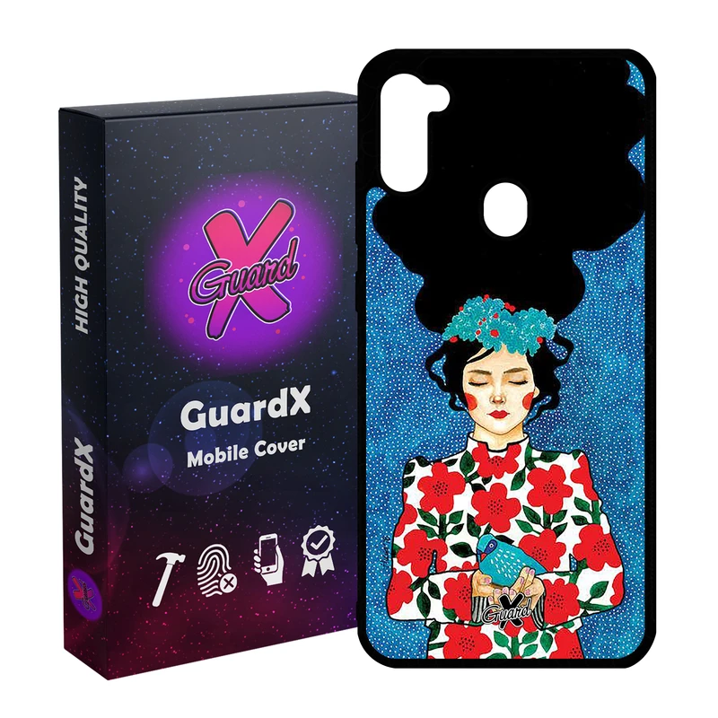 کاور گارد ایکس طرح Girl مدل Glass10137 مناسب برای گوشی موبایل سامسونگ Galaxy A11 / M11