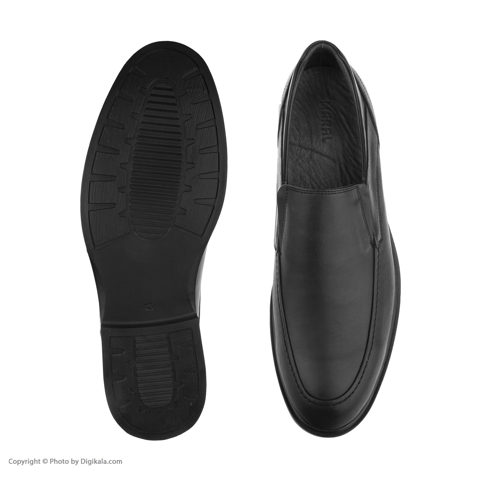 کفش مردانه مارال چرم مدل لایت kor-Black -  - 6