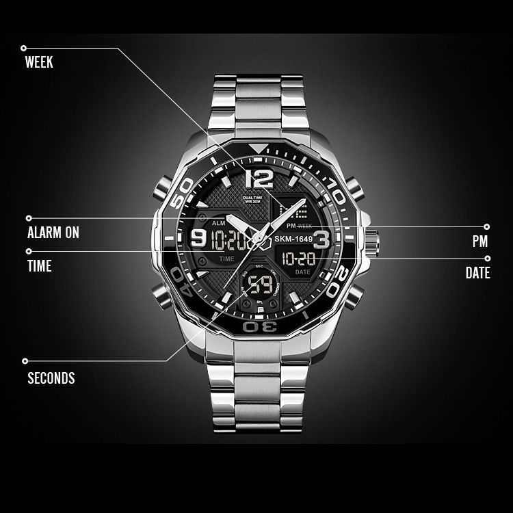 ساعت مچی دیجیتال مردانه اسکمی مدل 1649SL -  - 9