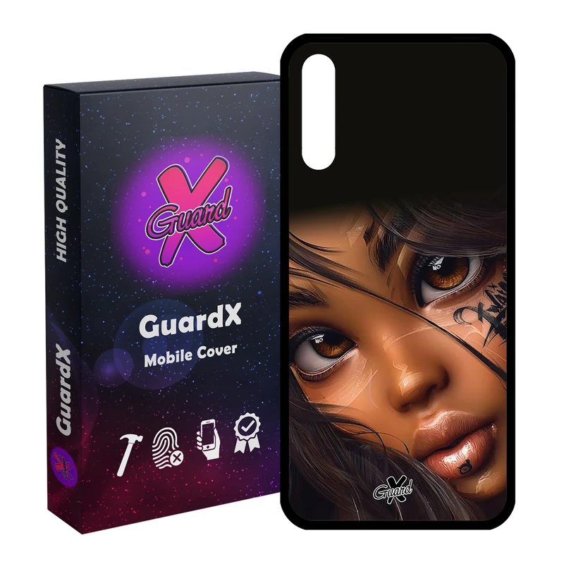 کاور گارد ایکس طرح دختر مدل Glass10365 مناسب برای گوشی موبایل سامسونگ Galaxy A30s / A50 / A50s