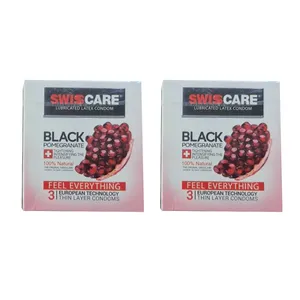 کاندوم سوئیس کر انار سیاه مجموعه 2 عددی