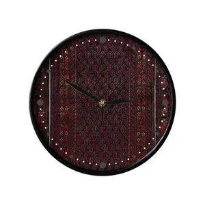 ساعت دیواری مدوپد طرح فرش بلوچ طرح بته مدل C-balouch15
