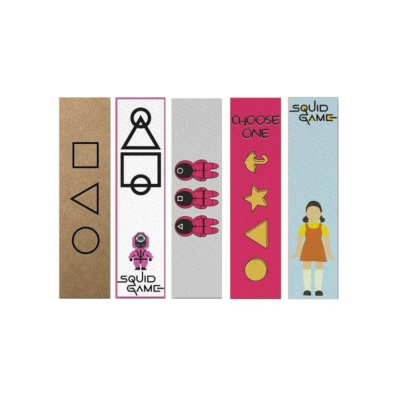 نشانگر کتاب مدل Squid Game کد 1210 مجموعه 5 عددی