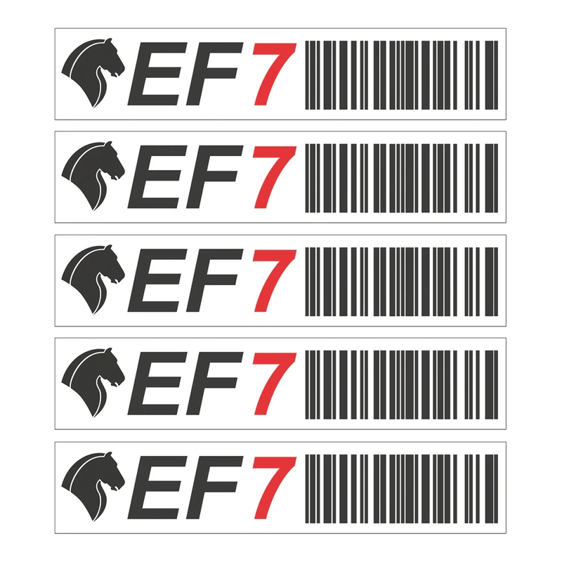 برچسب بدنه خودرو کایمون طرح EF7 کد SL057 بسته 5 عددی