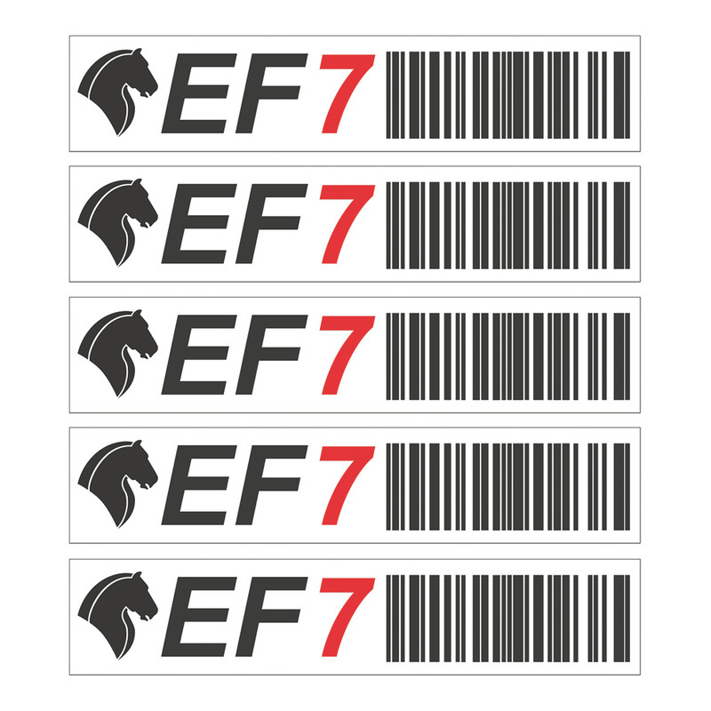 برچسب بدنه خودرو کایمون طرح EF7 کد SL057 بسته 5 عددی