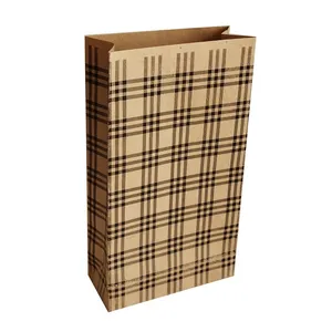 پاکت هدیه مدل کرافت چهارخانه حجم دار مجموعه 50عددی