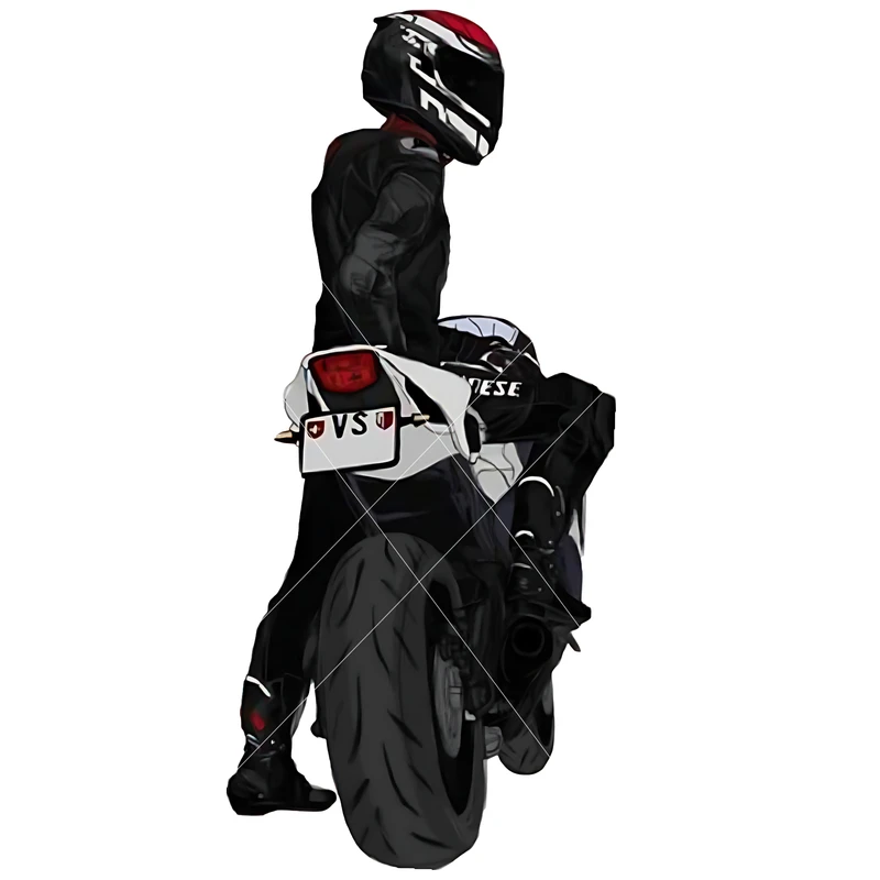 استیکر لپ تاپ طرح موتور کد 399