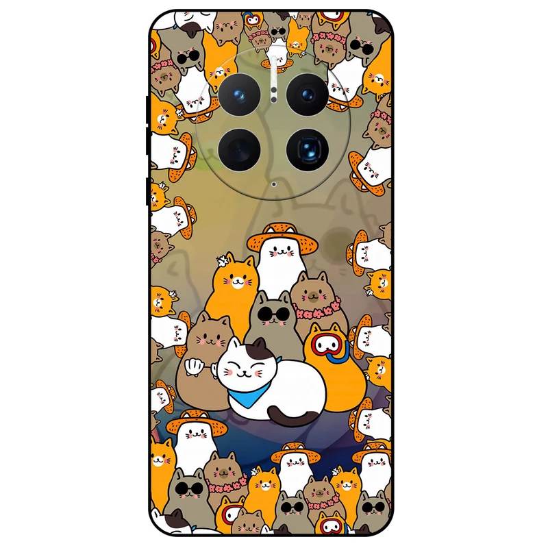 کاور مگافون طرح گربه مدل 7717 مناسب برای گوشی موبایل هوآوی Mate 50 Pro