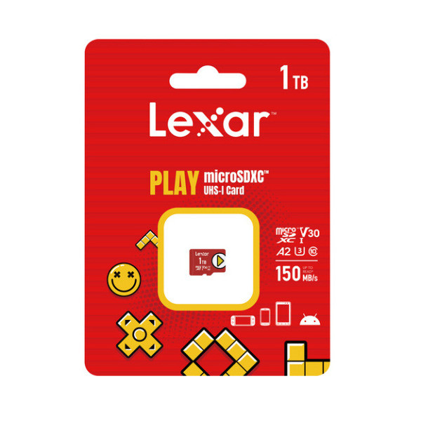 کارت حافظه microSDXC لکسار مدل PLAY کلاس 10 استاندارد UHS-I سرعت 150MBps ظرفیت 1 ترابایت