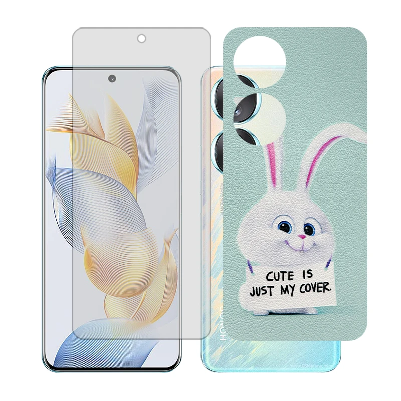 محافظ صفحه نمایش شفاف گلس مدل Together مناسب برای گوشی موبایل آنر 70 به همراه برچسب پوششی