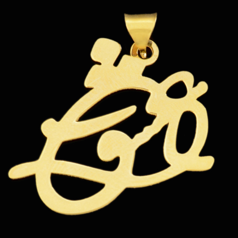 آویز گردنبند طلا 18 عیار زنانه نیکان گلد طرح عشق