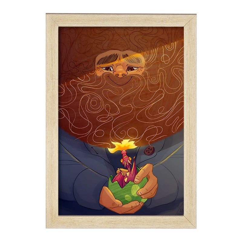 تابلو خندالو مدل هاگرید هری پاتر (Harry Potter) کد F8824