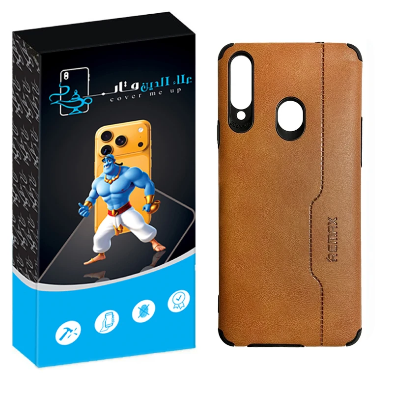کاور علاالدین قاب مدل چرم RMX مناسب برای گوشی موبایل سامسونگ Galaxy A20s