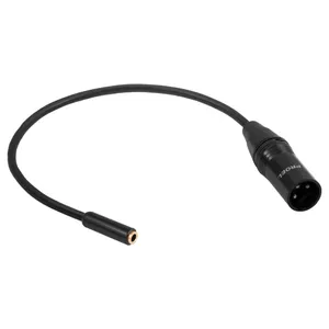 کابل میکروفون 3.5 میلیمتری به کنون پروئل مدل XLR-800 طول 0.3 متر