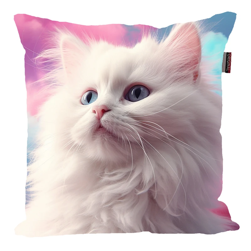 کوسن پاد آفرین مدل گربه کیوت طرح دخترانه کد 293