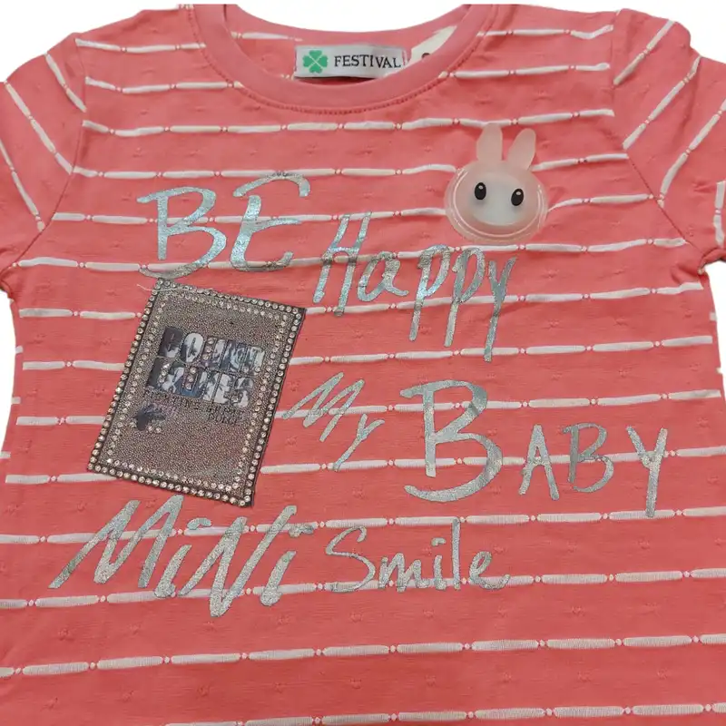 تی شرت آستین کوتاه نوزادی مدل ASH680 رنگ قرمز