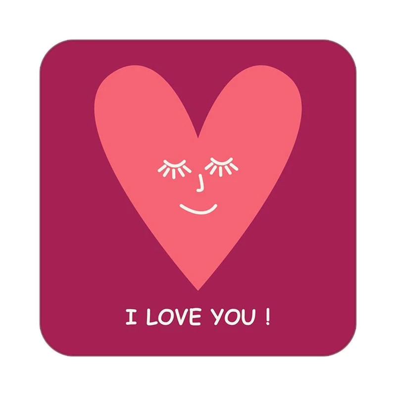 زیر لیوانی کاکتی طرح عاشقانه مدل mp40688