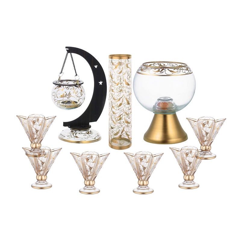 مجموعه ظروف هفت سین  9 پارچه مدل BILIN 2