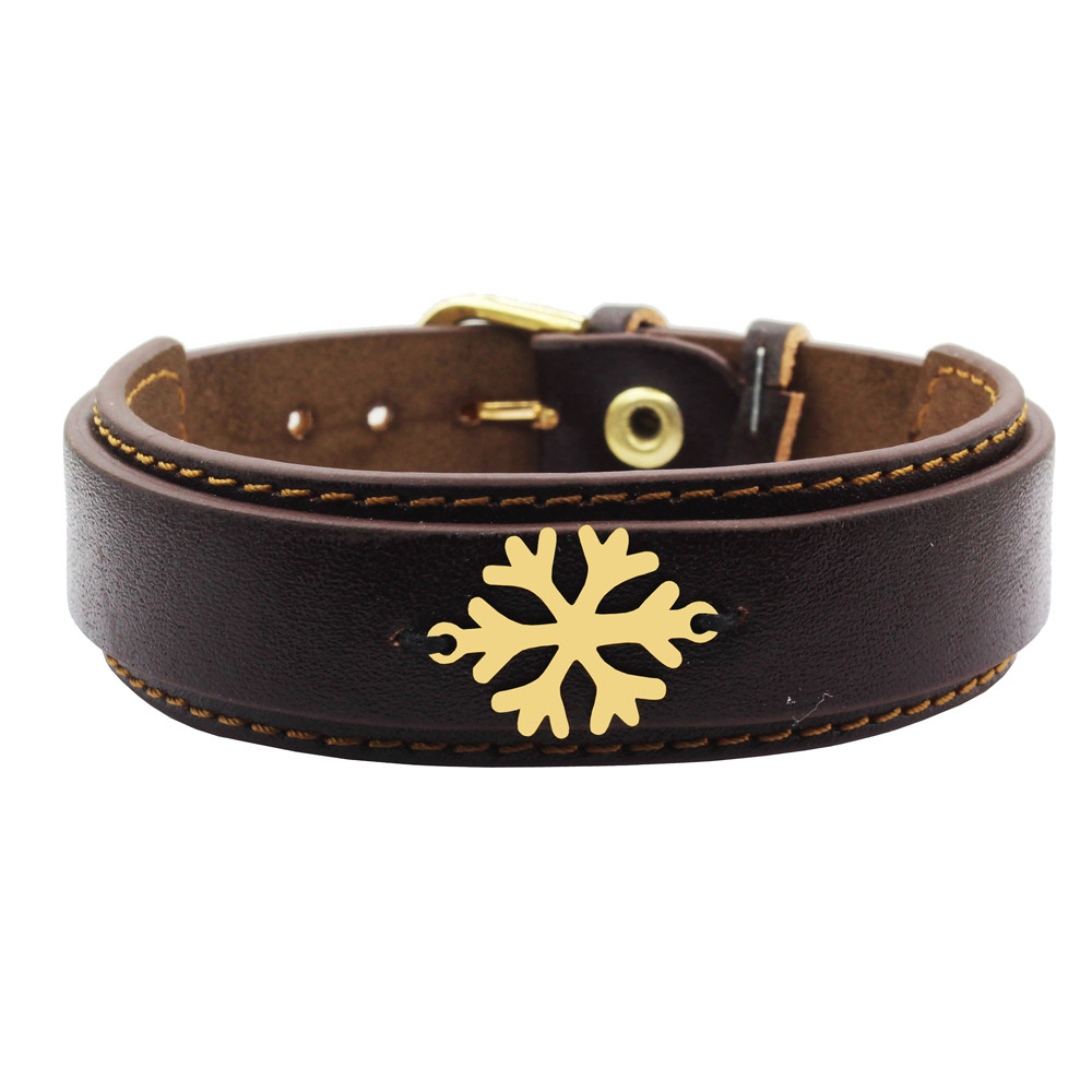 دستبند مردانه رزالیا مدل برف کد RBR-MM-L-14