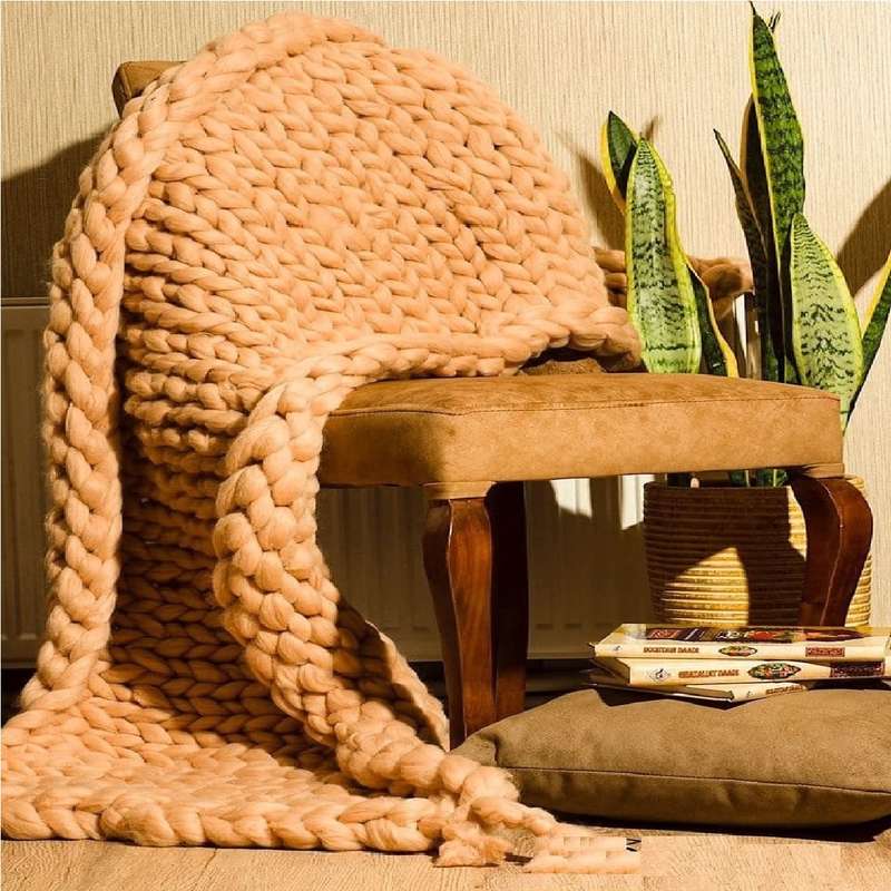 شال مبل و تخت مدل chunky سایز 190x60 سانتی متر