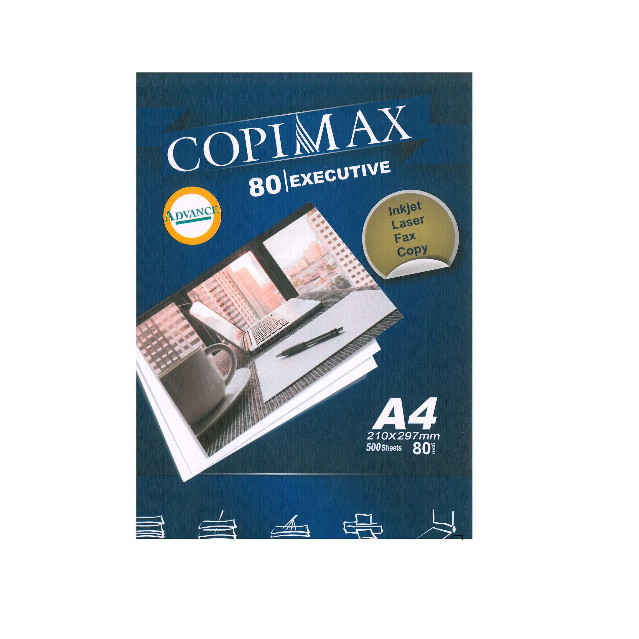 کاغذ A4 کپی مکس کد 45 بسته 500 عددی