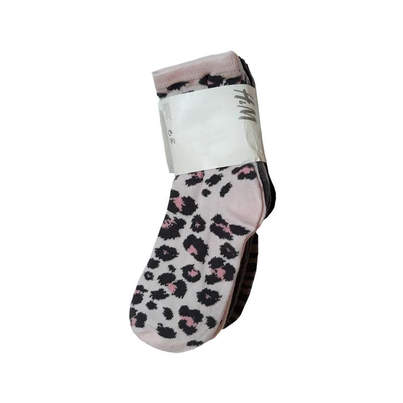 جوراب ساق کوتاه دخترانه اچ اند ام کد 3010 مجموعه 7 عددی