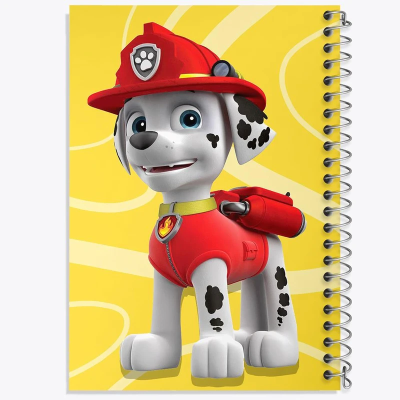 دفتر ژورنال نویسی 50 برگ خندالو مدل نقطه ای طرح سگ های نگهبان Paw Patrol کد 3132