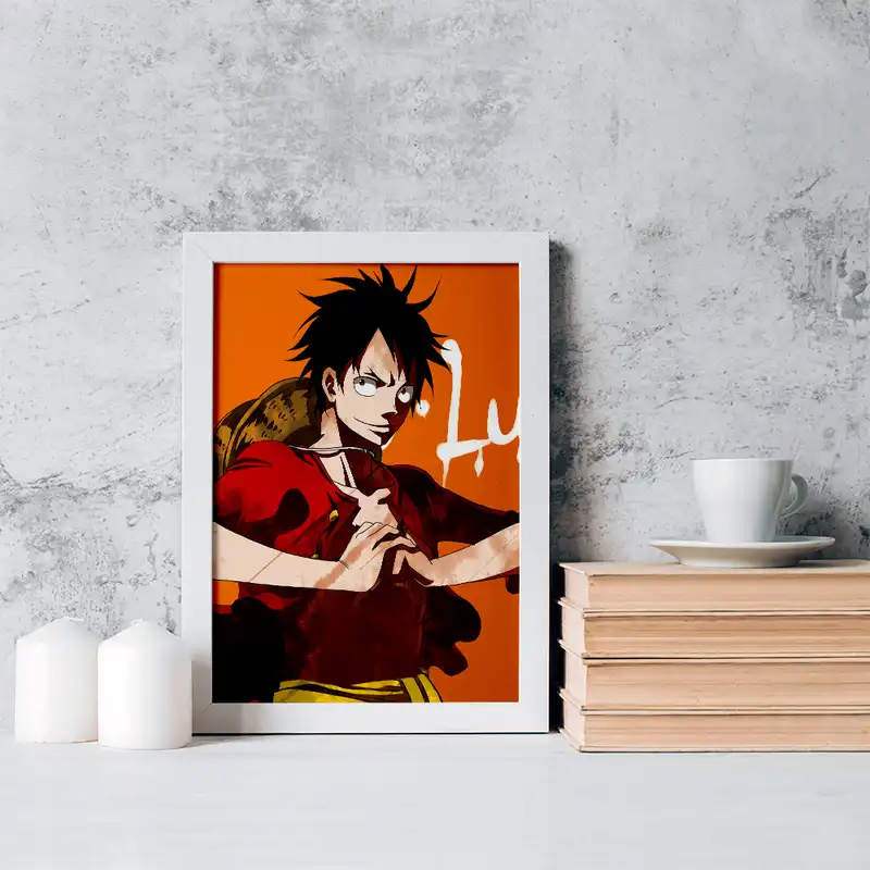 تابلو خندالو مدل لوفی انیمه وان پیس One Piece کد 17260