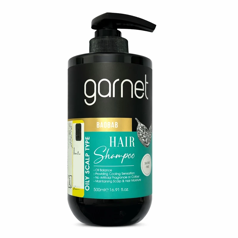شامپو ضد شوره مو گارنت مدل Baobab مناسب برای موهای چرب حجم 500 میلی لیتر