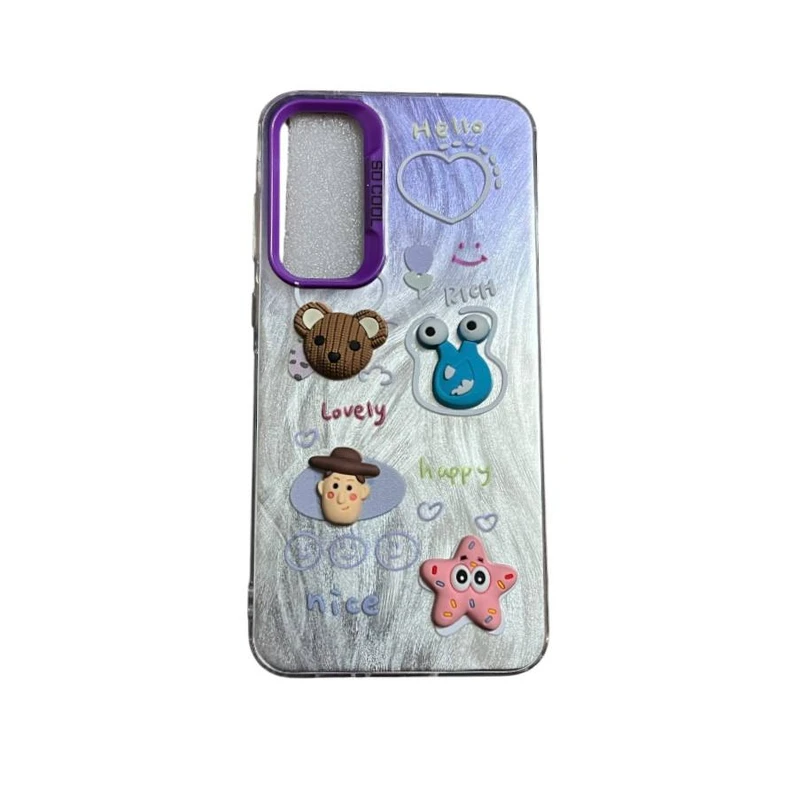 کاور مدل سوکول طرح عروسک برجسته کد 120 مناسب برای گوشی موبایل سامسونگ Galaxy A12